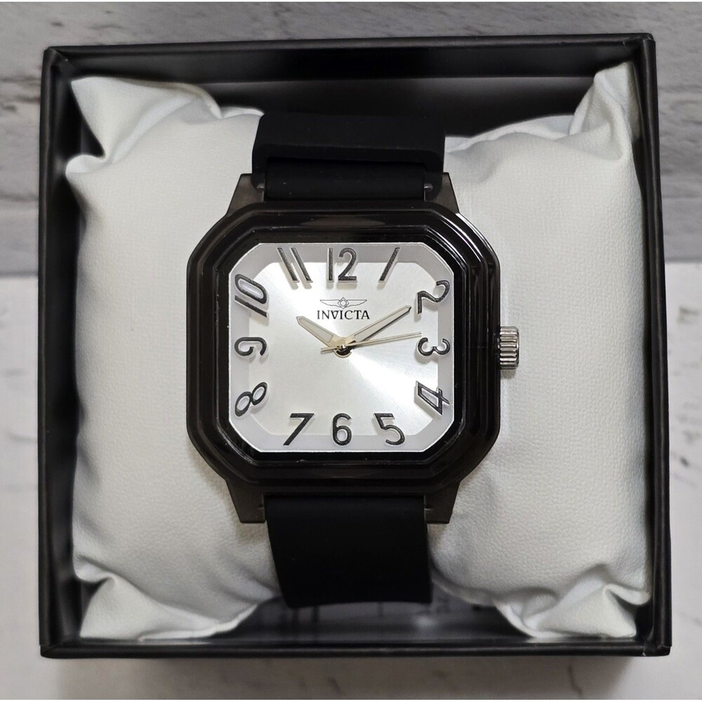 Women's Invicta Celestial Scalenon 39mm Watch White Dial Black 70321 Band New